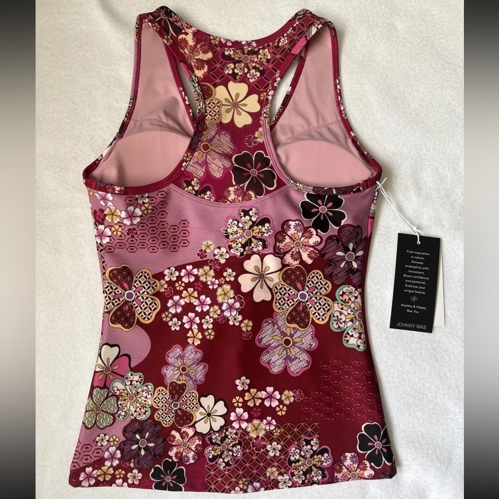NWT Johnny Was Women's Yama Bee Active Mesh Tank MTI XS - Picture 4 of 8